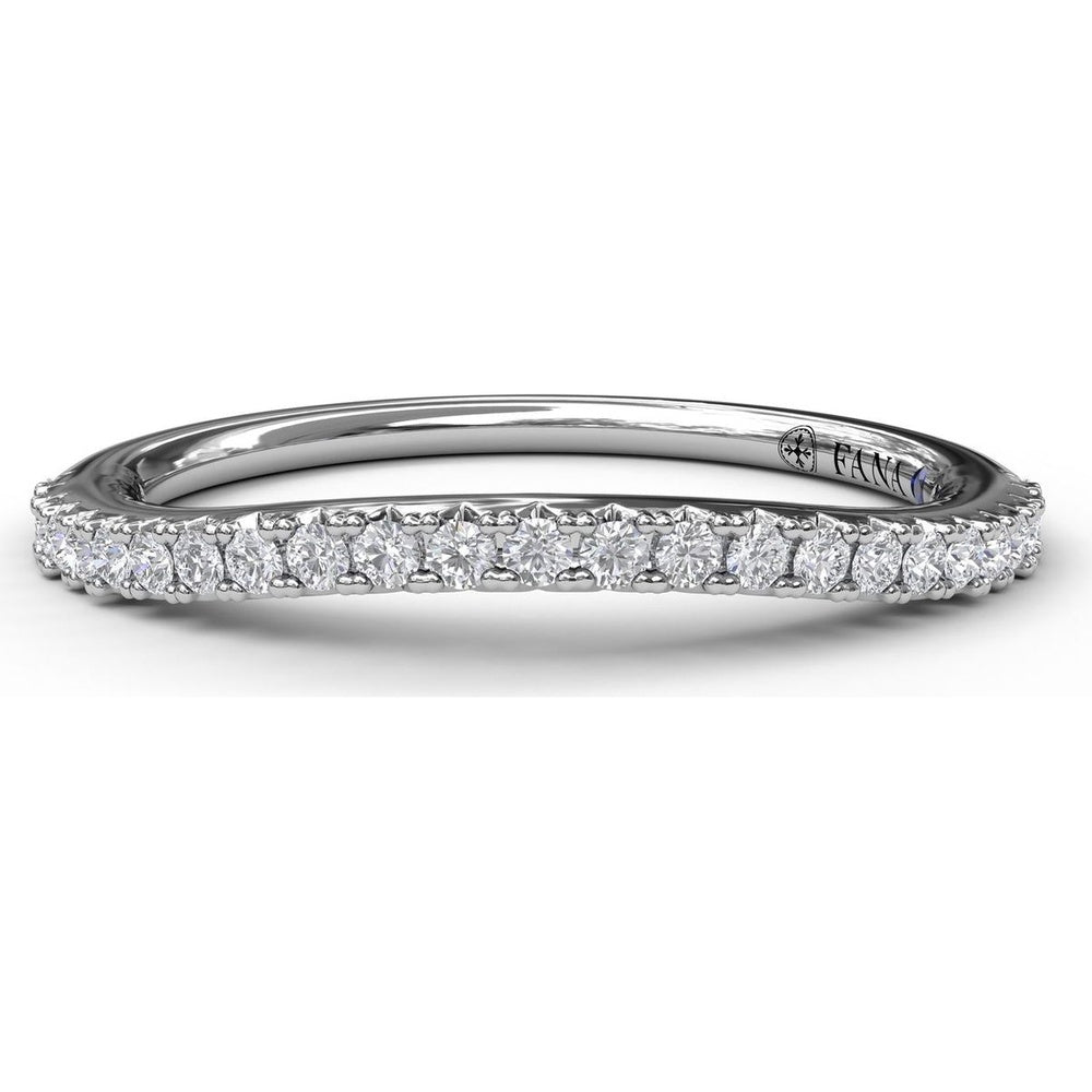 Diamond Wedding Band with Shared-Prong Round Diamonds by Fana - 0.21 Carat Total Diamond Weight