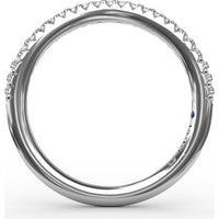 Diamond Wedding Band with Shared-Prong Round Diamonds by Fana - 0.21 Carat Total Diamond Weight