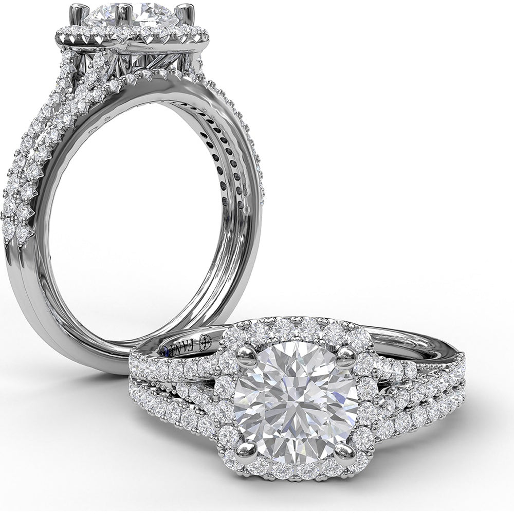 Diamond Wedding Band with Shared-Prong Round Diamonds by Fana - 0.21 Carat Total Diamond Weight