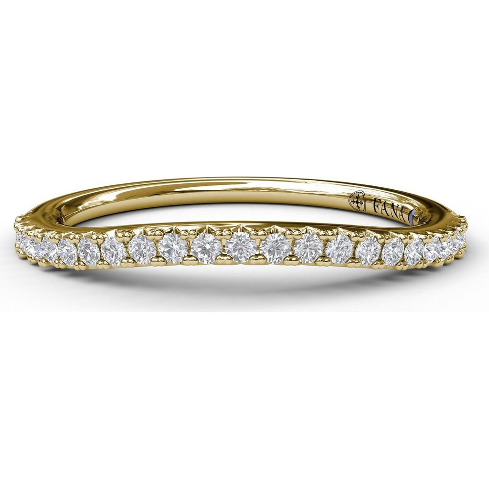 Diamond Wedding Band with Shared-Prong Round Diamonds by Fana - 0.21 Carat Total Diamond Weight