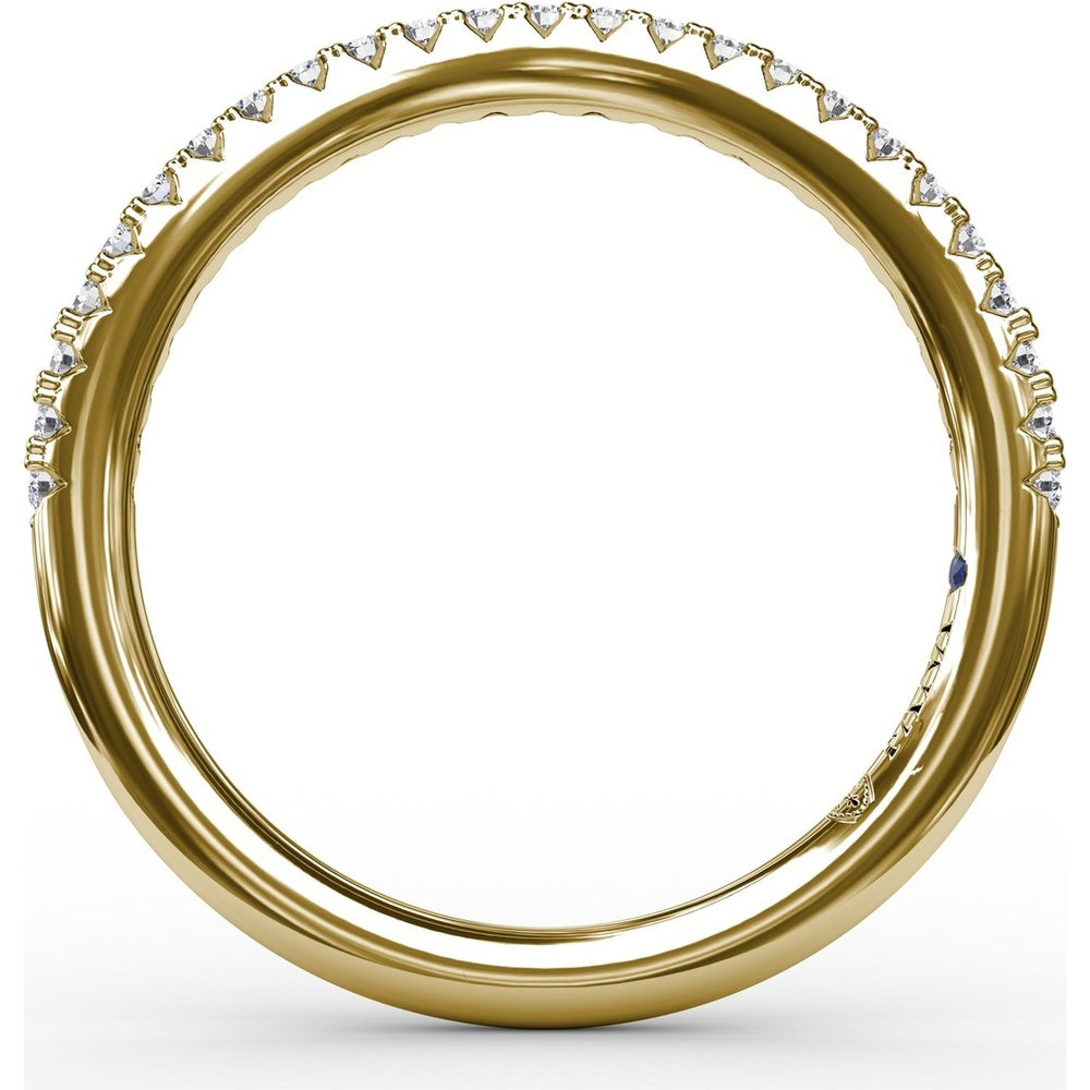Diamond Wedding Band with Shared-Prong Round Diamonds by Fana - 0.21 Carat Total Diamond Weight