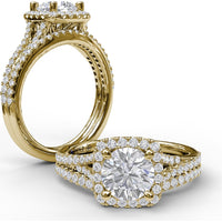 Diamond Wedding Band with Shared-Prong Round Diamonds by Fana - 0.21 Carat Total Diamond Weight