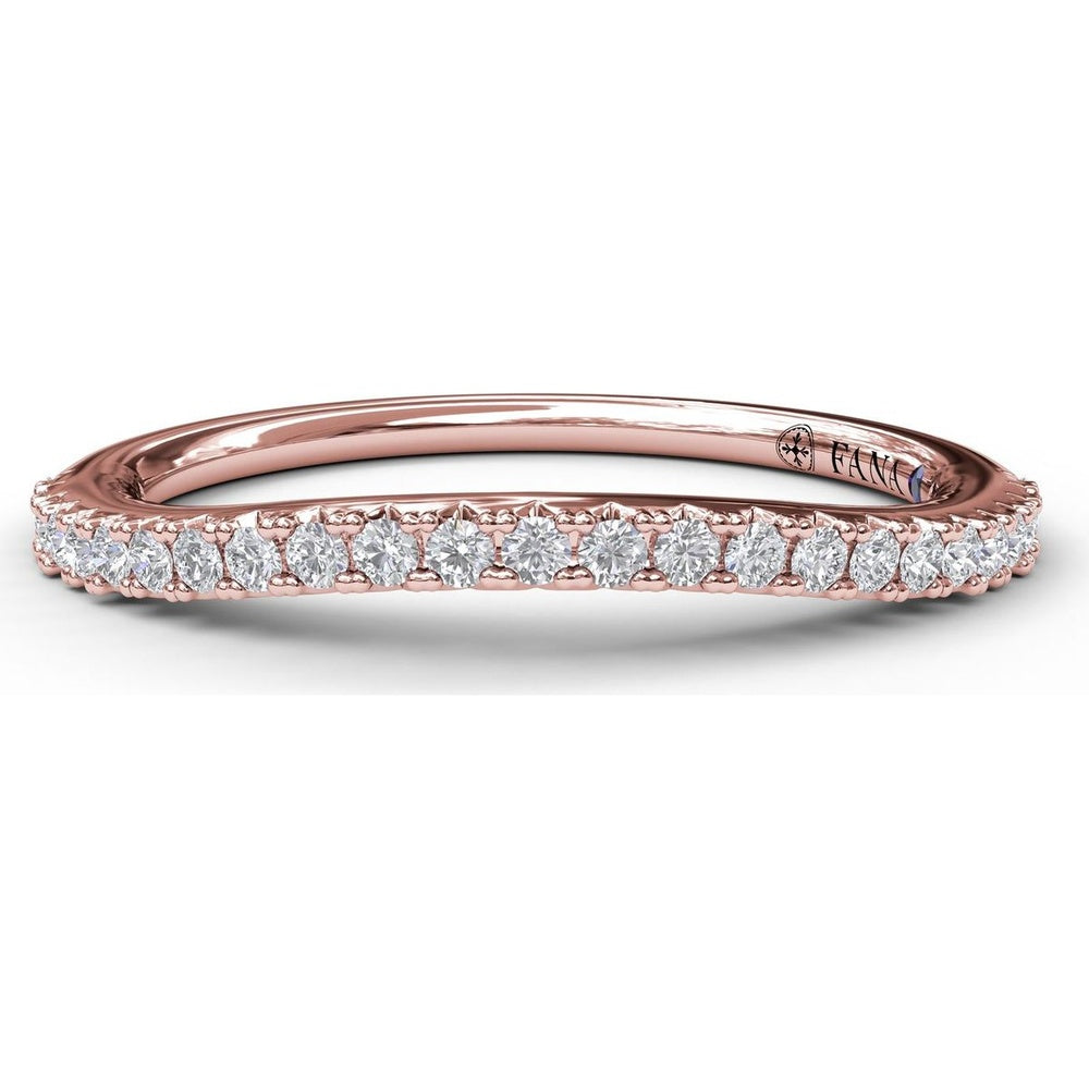 Diamond Wedding Band with Shared-Prong Round Diamonds by Fana - 0.21 Carat Total Diamond Weight
