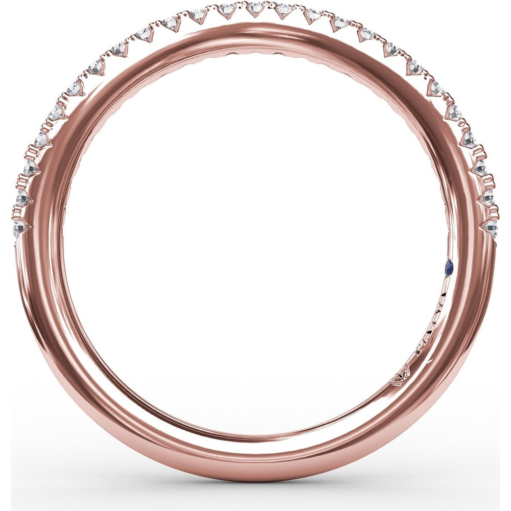 Diamond Wedding Band with Shared-Prong Round Diamonds by Fana - 0.21 Carat Total Diamond Weight