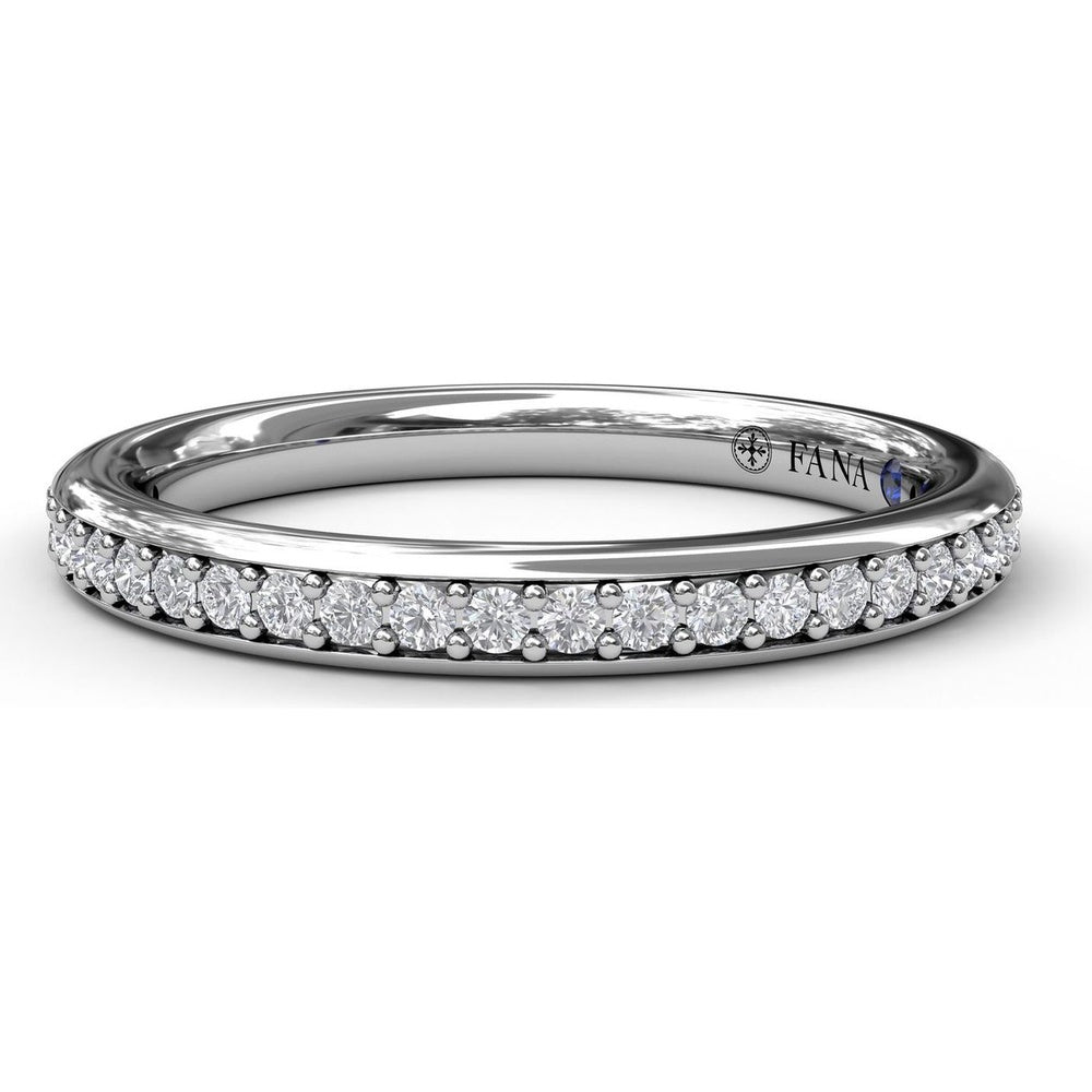 Diamond Wedding Band with Shared-Prong Round Diamonds by Fana - 0.22 Carat Total Diamond Weight