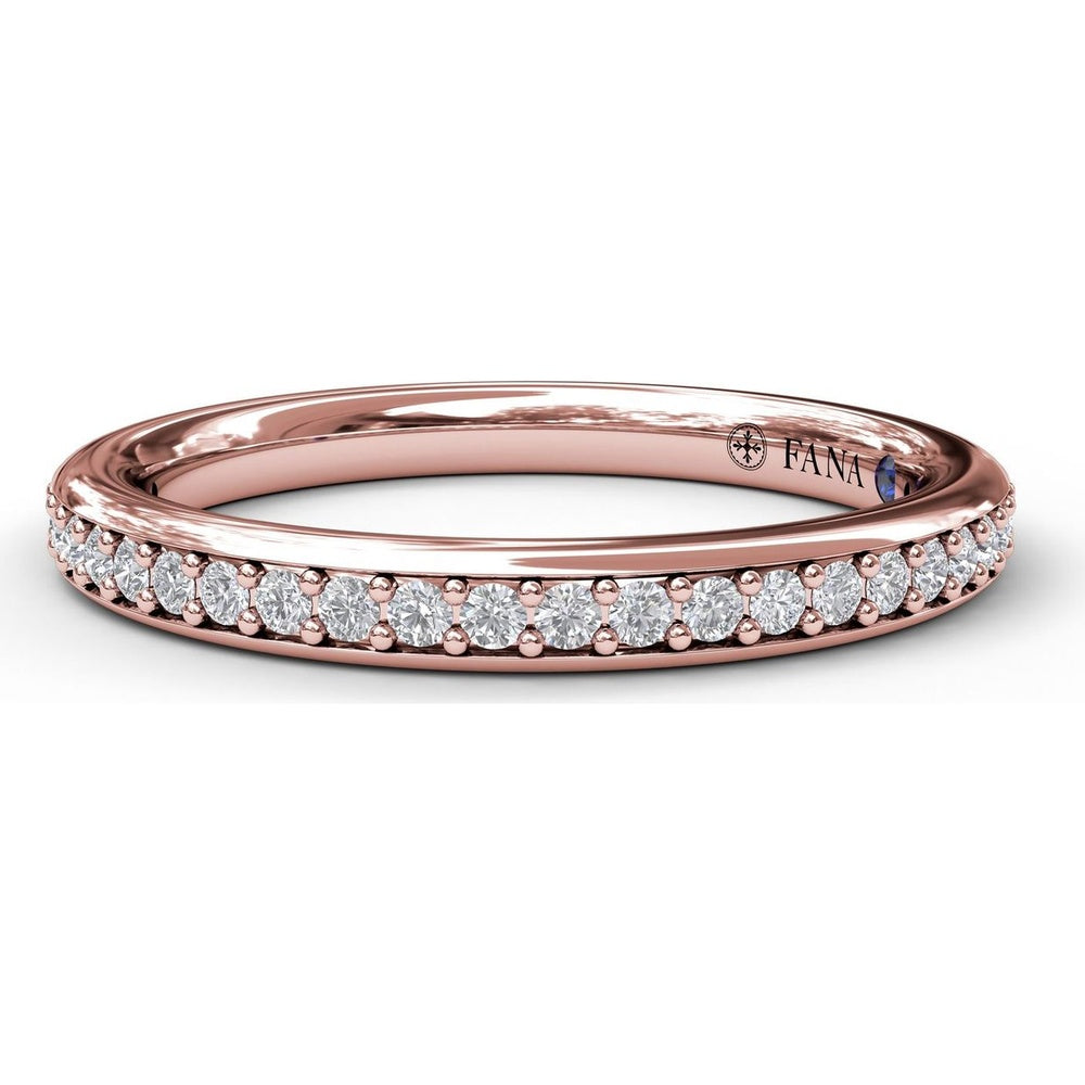 Diamond Wedding Band with Shared-Prong Round Diamonds by Fana - 0.22 Carat Total Diamond Weight