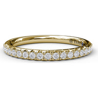 Diamond Wedding Band with Shared-Prong Round Diamonds by Fana - 0.26 Carat Total Diamond Weight