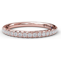 Diamond Wedding Band with Shared-Prong Round Diamonds by Fana - 0.26 Carat Total Diamond Weight
