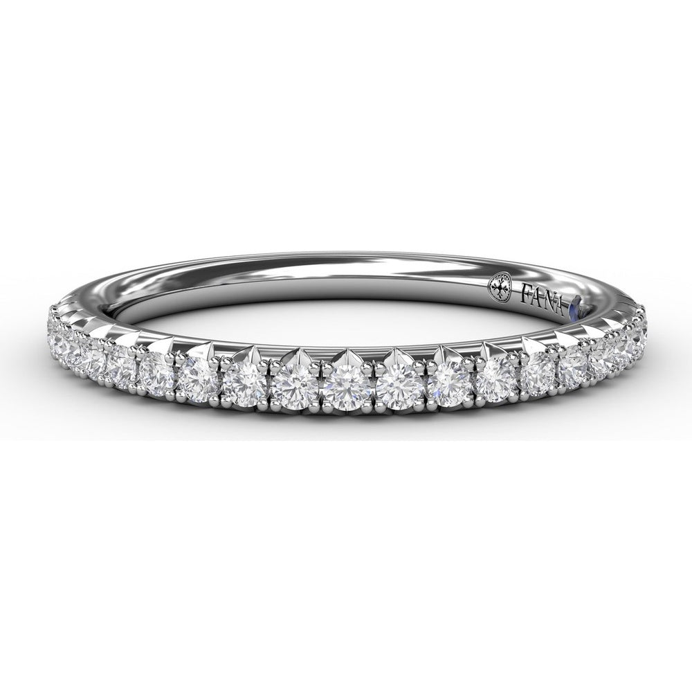 Diamond Wedding Band with Shared-Prong Round Diamonds by Fana - 0.26 Carat Total Diamond Weight