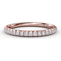 Diamond Wedding Band with Shared-Prong Round Diamonds by Fana - 0.26 Carat Total Diamond Weight