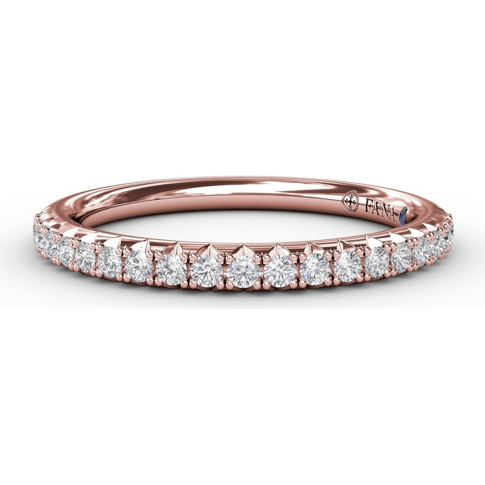 Diamond Wedding Band with Shared-Prong Round Diamonds by Fana - 0.26 Carat Total Diamond Weight