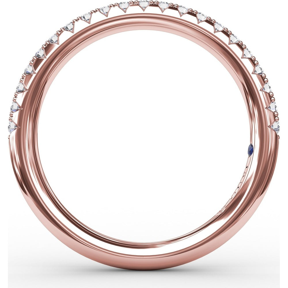 Diamond Wedding Band with Shared-Prong Round Diamonds by Fana - 0.26 Carat Total Diamond Weight