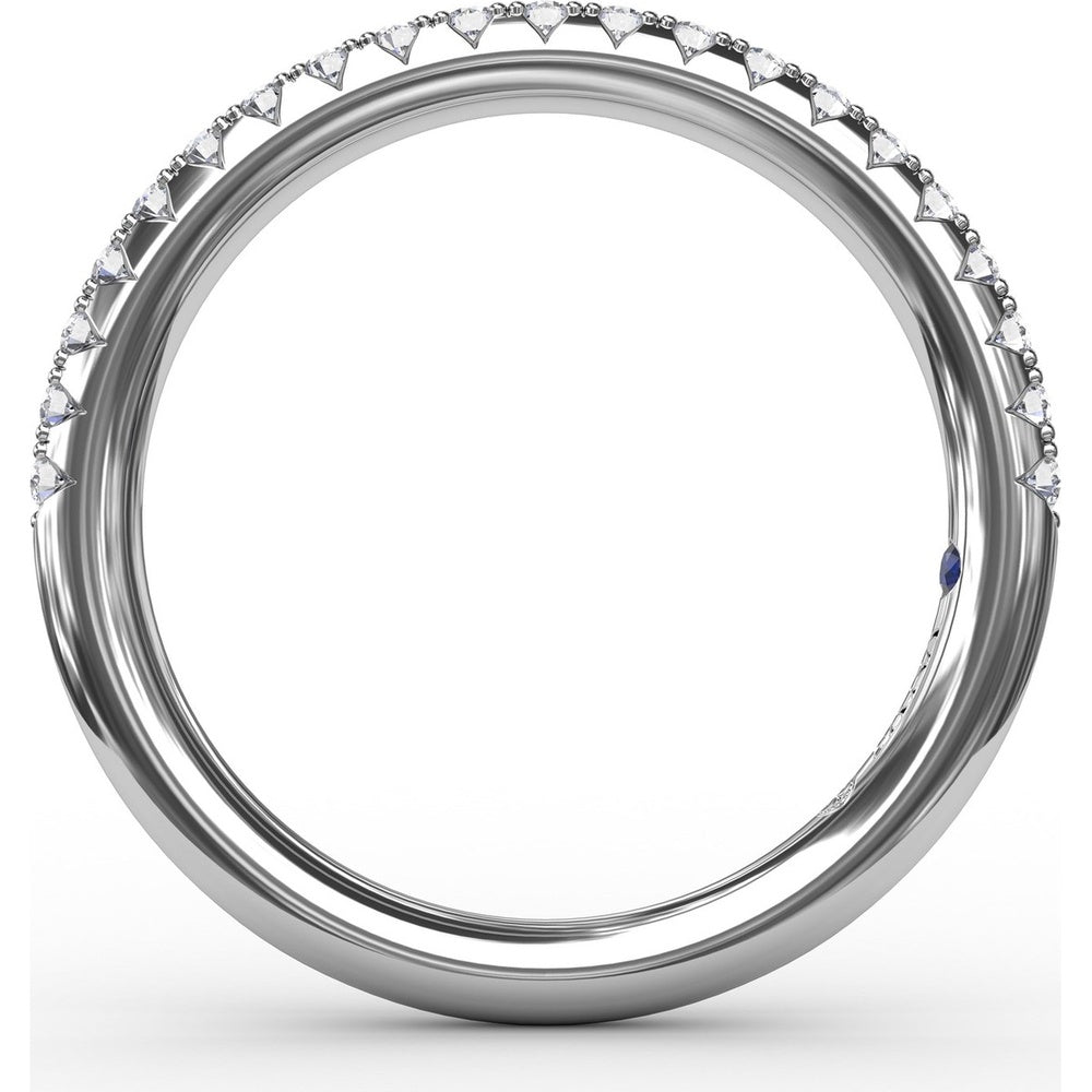 Diamond Wedding Band with Shared-Prong Round Diamonds by Fana - 0.26 Carat Total Diamond Weight