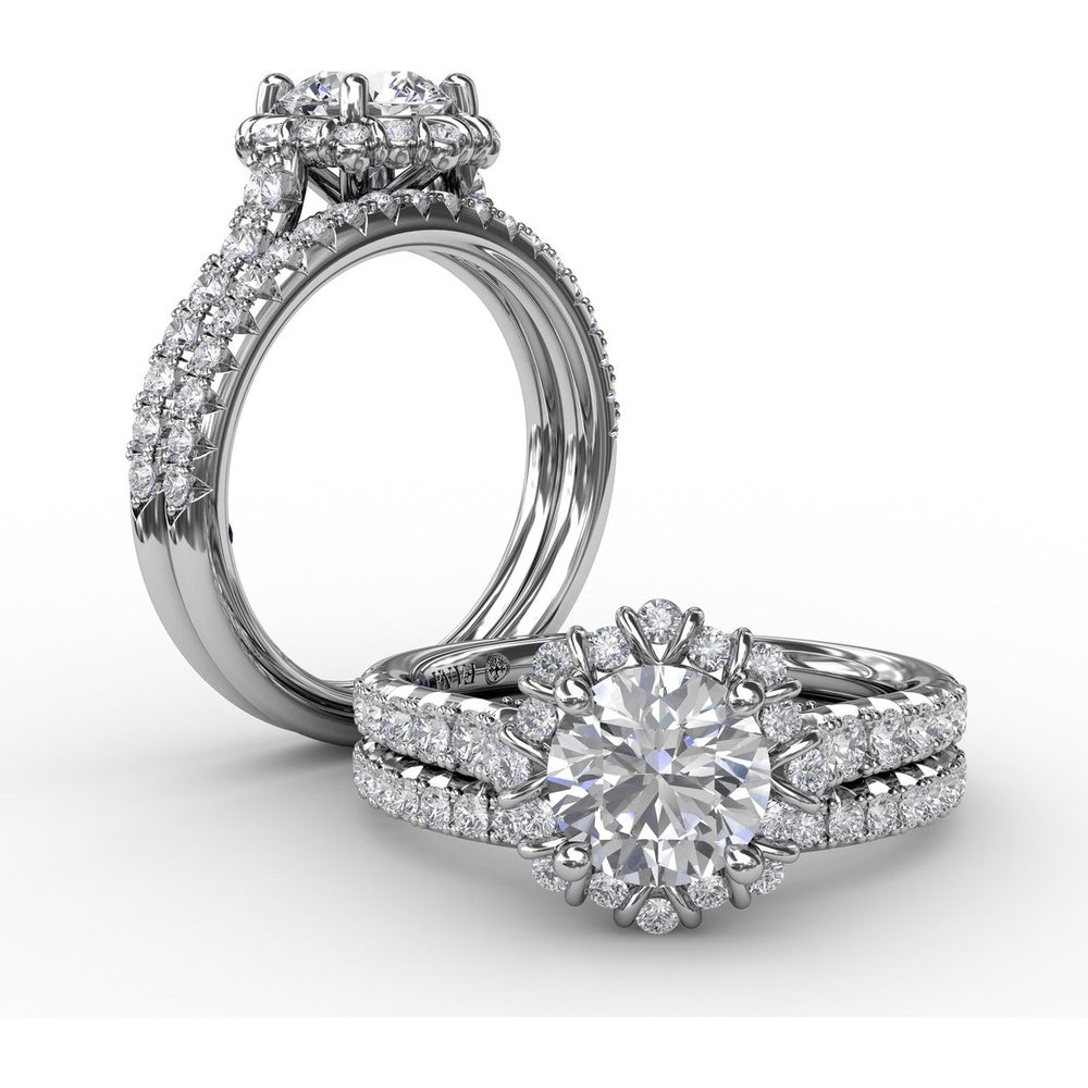 Diamond Wedding Band with Shared-Prong Round Diamonds by Fana - 0.26 Carat Total Diamond Weight