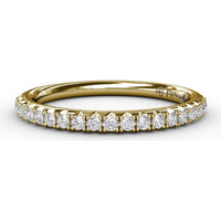 Diamond Wedding Band with Shared-Prong Round Diamonds by Fana - 0.26 Carat Total Diamond Weight