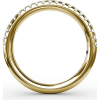 Diamond Wedding Band with Shared-Prong Round Diamonds by Fana - 0.26 Carat Total Diamond Weight