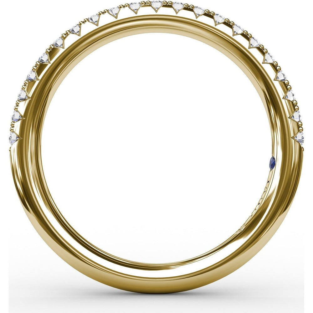 Diamond Wedding Band with Shared-Prong Round Diamonds by Fana - 0.26 Carat Total Diamond Weight