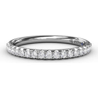 Diamond Wedding Band with Shared-Prong Round Diamonds by Fana - 0.26 Carat Total Diamond Weight