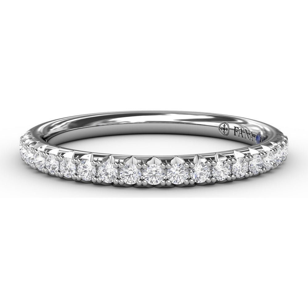 Diamond Wedding Band with Shared-Prong Round Diamonds by Fana - 0.26 Carat Total Diamond Weight