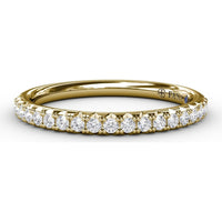 Diamond Wedding Band with Shared-Prong Round Diamonds by Fana - 0.26 Carat Total Diamond Weight