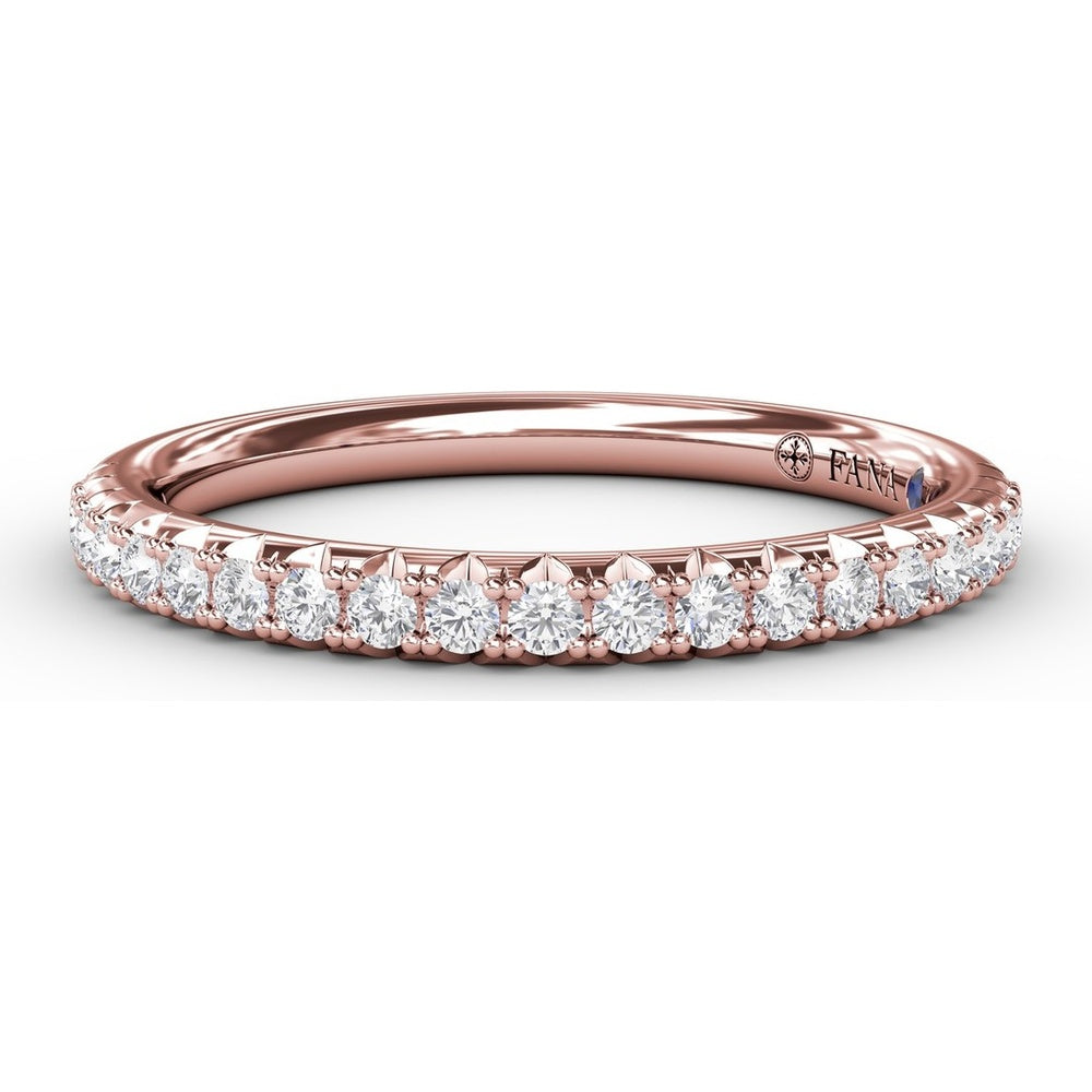 Diamond Wedding Band with Shared-Prong Round Diamonds by Fana - 0.26 Carat Total Diamond Weight