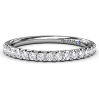 Diamond Wedding Band with Shared-Prong Round Diamonds by Fana - 0.28 Carat Total Diamond Weight