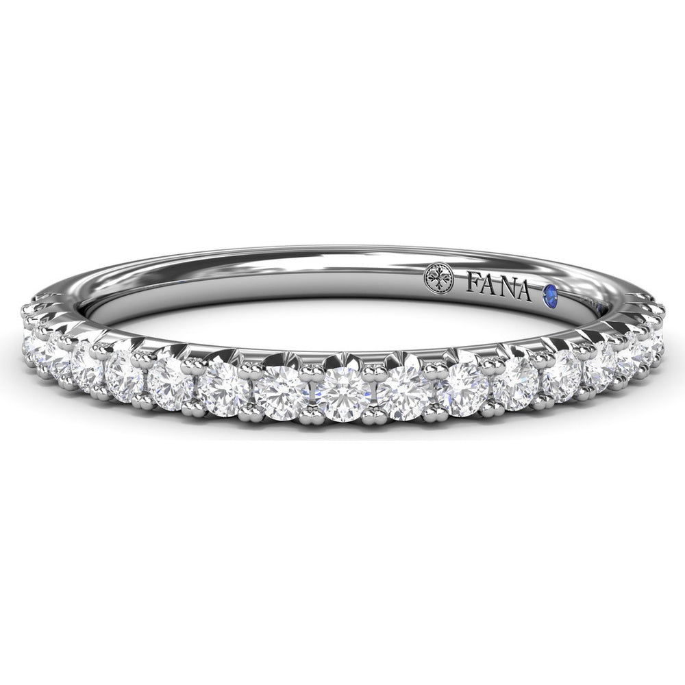 Diamond Wedding Band with Shared-Prong Round Diamonds by Fana - 0.28 Carat Total Diamond Weight