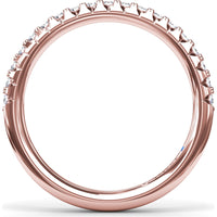 Diamond Wedding Band with Shared-Prong Round Diamonds by Fana - 0.28 Carat Total Diamond Weight