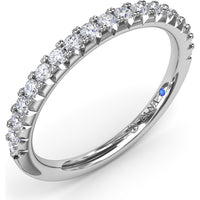 Diamond Wedding Band with Shared-Prong Round Diamonds by Fana - 0.28 Carat Total Diamond Weight
