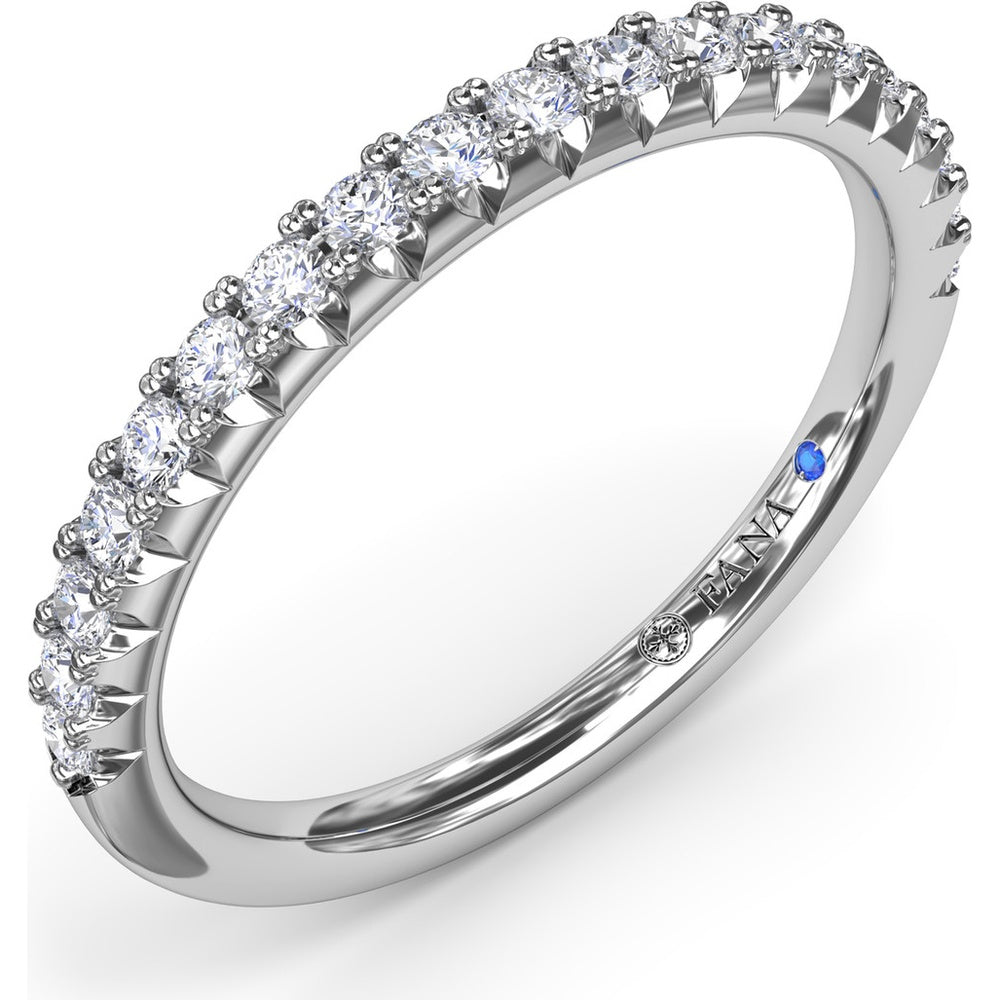 Diamond Wedding Band with Shared-Prong Round Diamonds by Fana - 0.28 Carat Total Diamond Weight