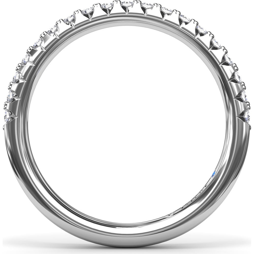 Diamond Wedding Band with Shared-Prong Round Diamonds by Fana - 0.28 Carat Total Diamond Weight