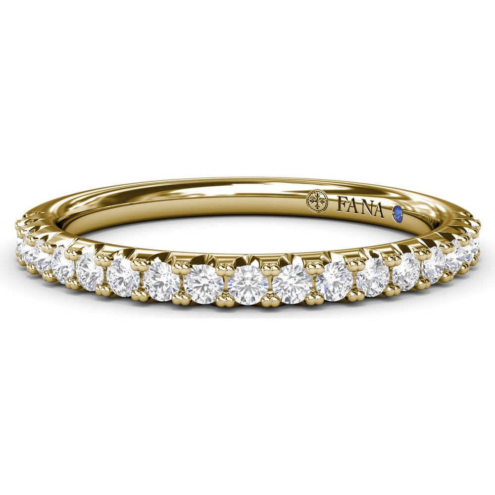 Diamond Wedding Band with Shared-Prong Round Diamonds by Fana - 0.28 Carat Total Diamond Weight