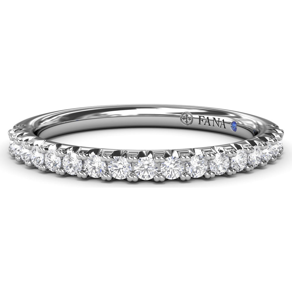 Diamond Wedding Band with Shared-Prong Round Diamonds by Fana - 0.30 Carat Total Diamond Weight