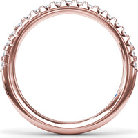 Diamond Wedding Band with Shared-Prong Round Diamonds by Fana - 0.30 Carat Total Diamond Weight