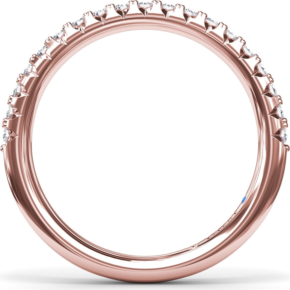 Diamond Wedding Band with Shared-Prong Round Diamonds by Fana - 0.30 Carat Total Diamond Weight