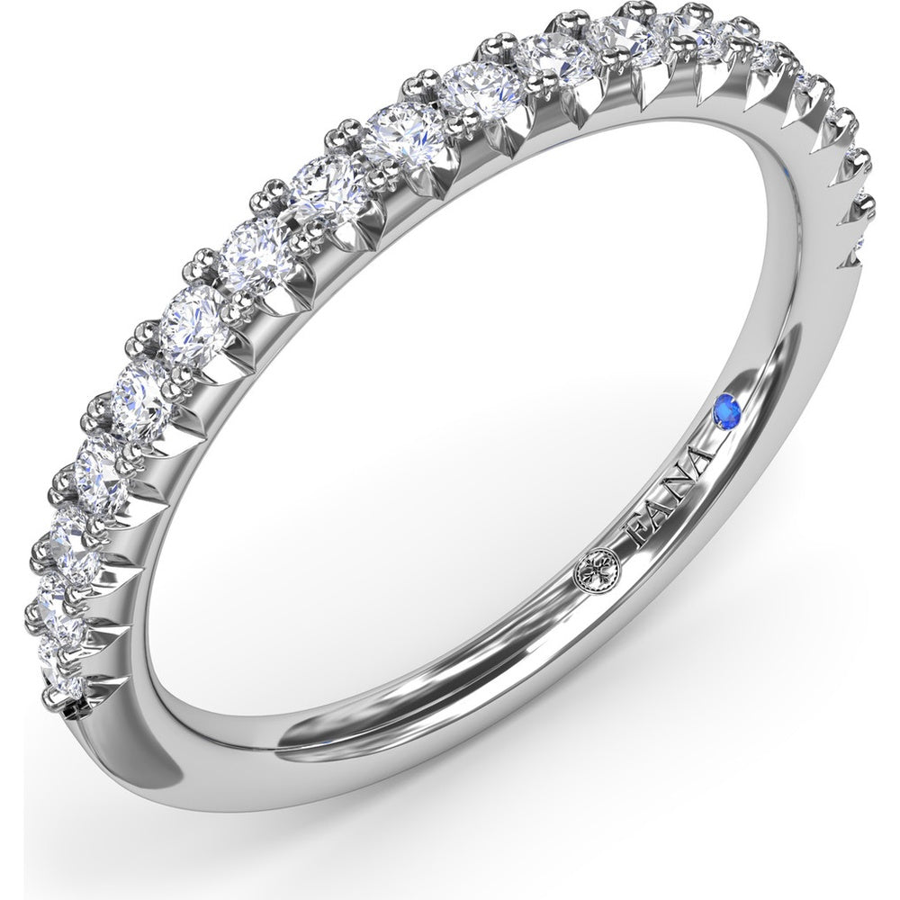 Diamond Wedding Band with Shared-Prong Round Diamonds by Fana - 0.30 Carat Total Diamond Weight