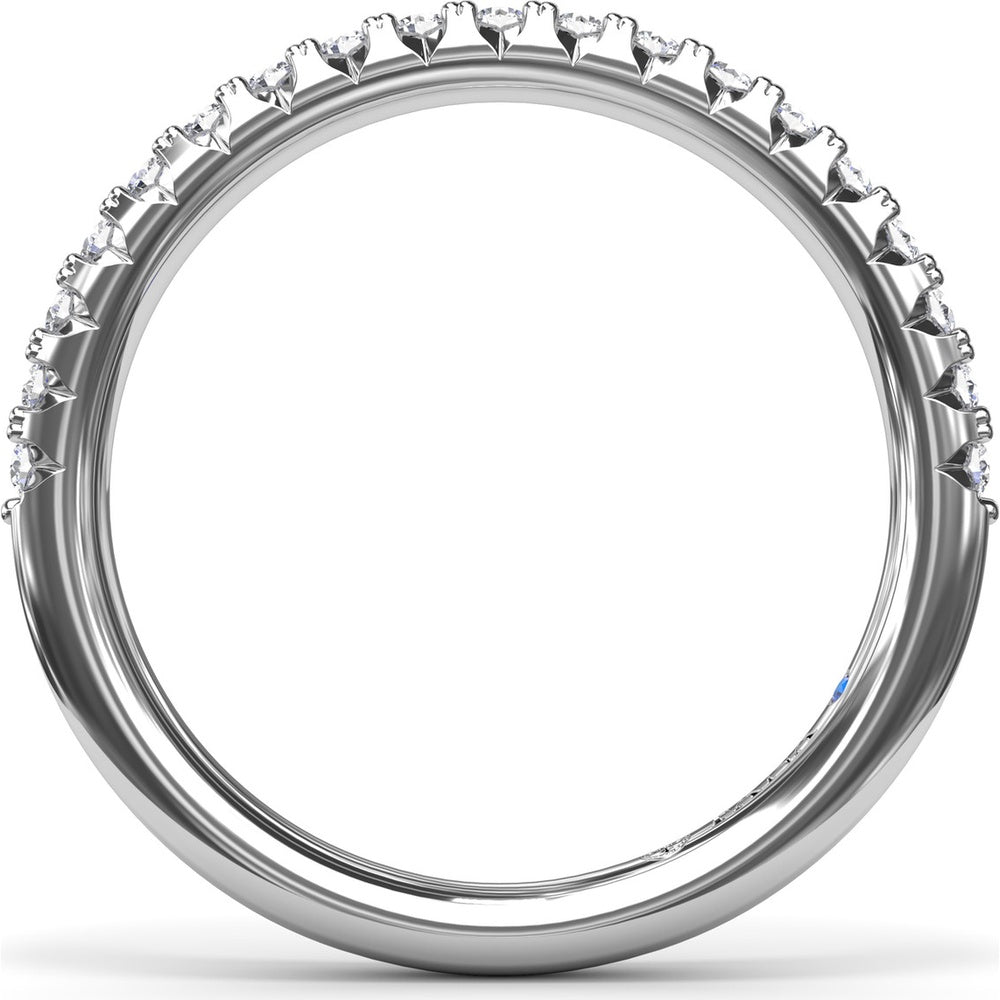 Diamond Wedding Band with Shared-Prong Round Diamonds by Fana - 0.30 Carat Total Diamond Weight