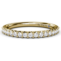 Diamond Wedding Band with Shared-Prong Round Diamonds by Fana - 0.30 Carat Total Diamond Weight