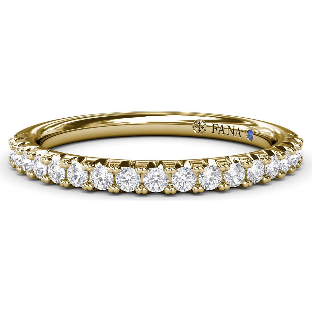 Diamond Wedding Band with Shared-Prong Round Diamonds by Fana - 0.30 Carat Total Diamond Weight