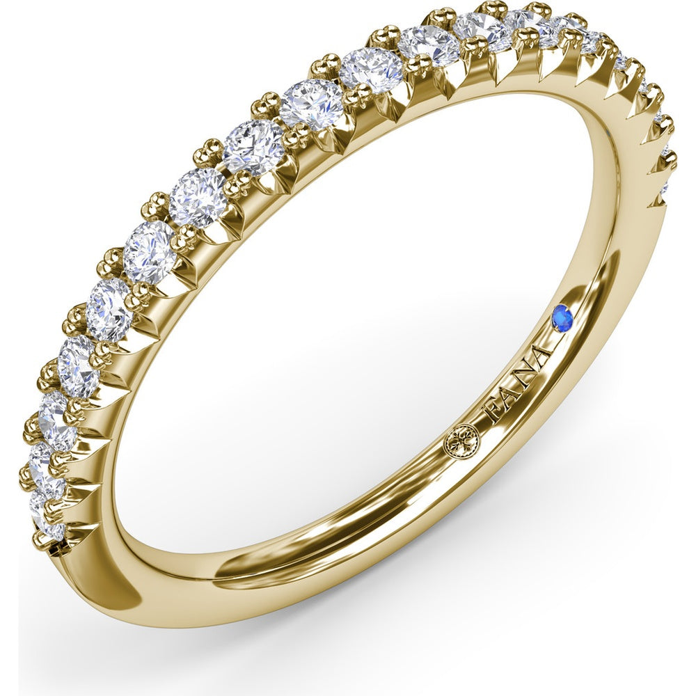 Diamond Wedding Band with Shared-Prong Round Diamonds by Fana - 0.30 Carat Total Diamond Weight