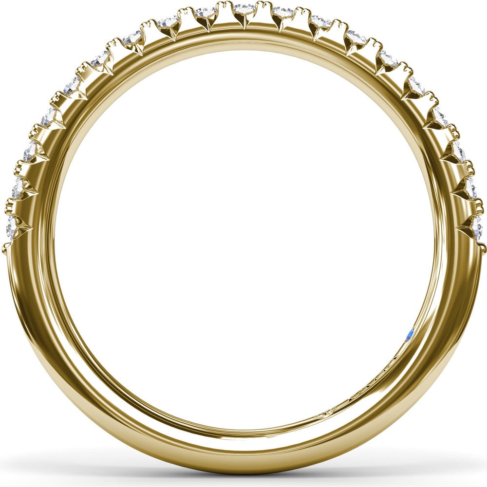 Diamond Wedding Band with Shared-Prong Round Diamonds by Fana - 0.30 Carat Total Diamond Weight