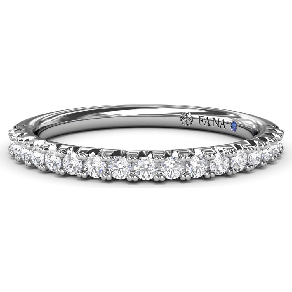 Diamond Wedding Band with Shared-Prong Round Diamonds by Fana - 0.30 Carat Total Diamond Weight