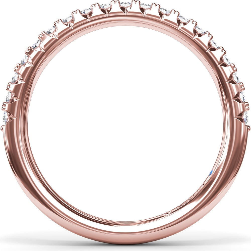 Diamond Wedding Band with Shared-Prong Round Diamonds by Fana - 0.30 Carat Total Diamond Weight
