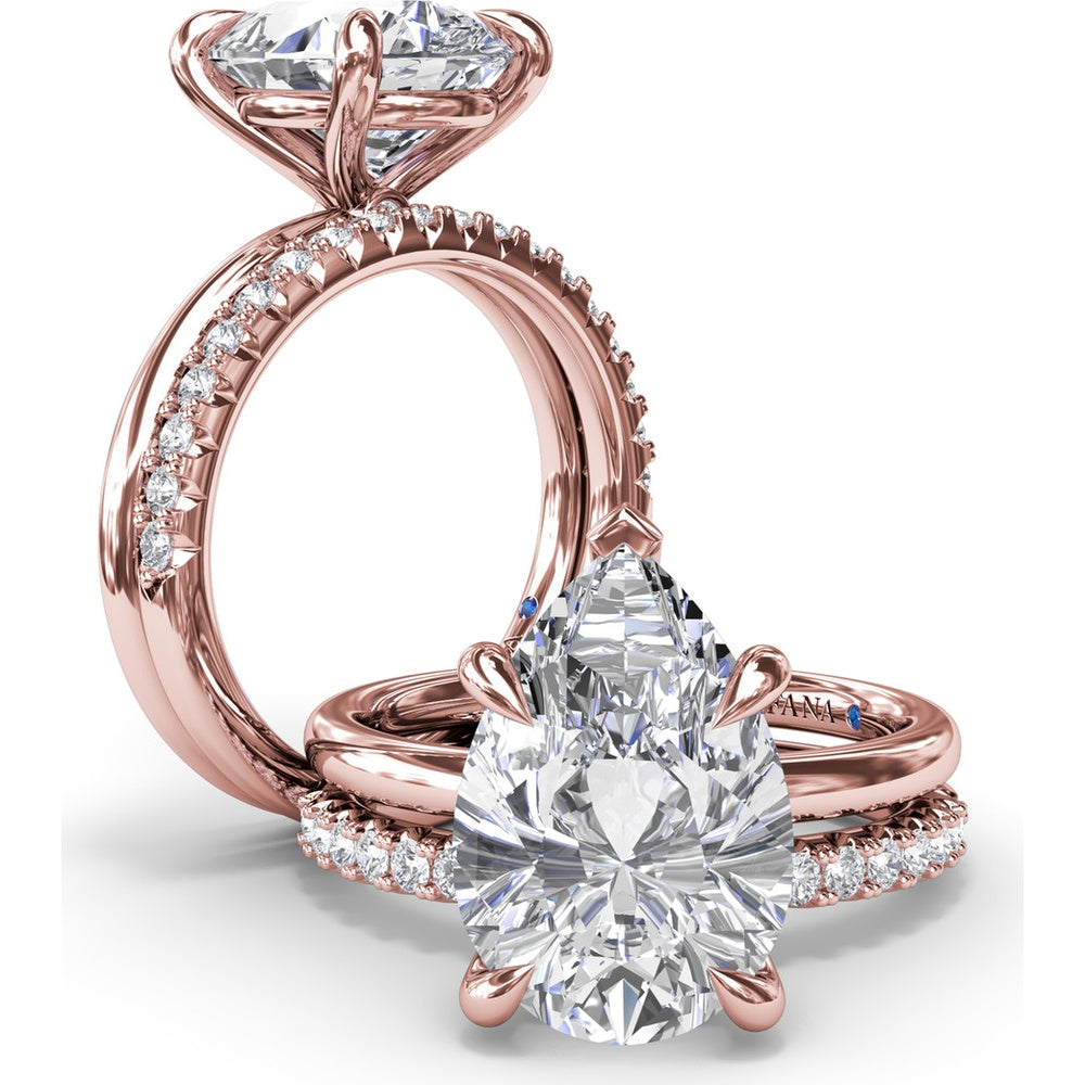 Diamond Wedding Band with Shared-Prong Round Diamonds by Fana - 0.30 Carat Total Diamond Weight
