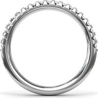 Diamond Wedding Band with Shared-Prong Round Diamonds by Fana - 0.30 Carat Total Diamond Weight