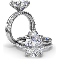 Diamond Wedding Band with Shared-Prong Round Diamonds by Fana - 0.30 Carat Total Diamond Weight