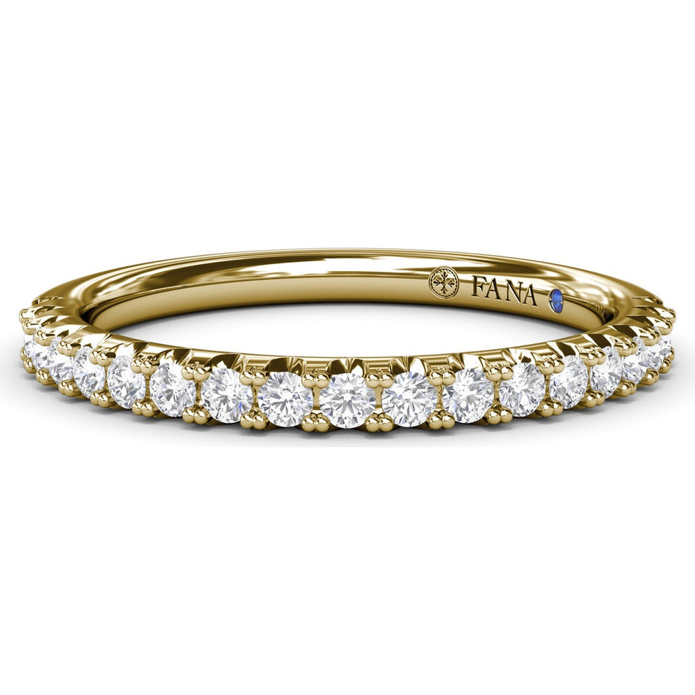 Diamond Wedding Band with Shared-Prong Round Diamonds by Fana - 0.30 Carat Total Diamond Weight