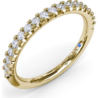 Diamond Wedding Band with Shared-Prong Round Diamonds by Fana - 0.30 Carat Total Diamond Weight