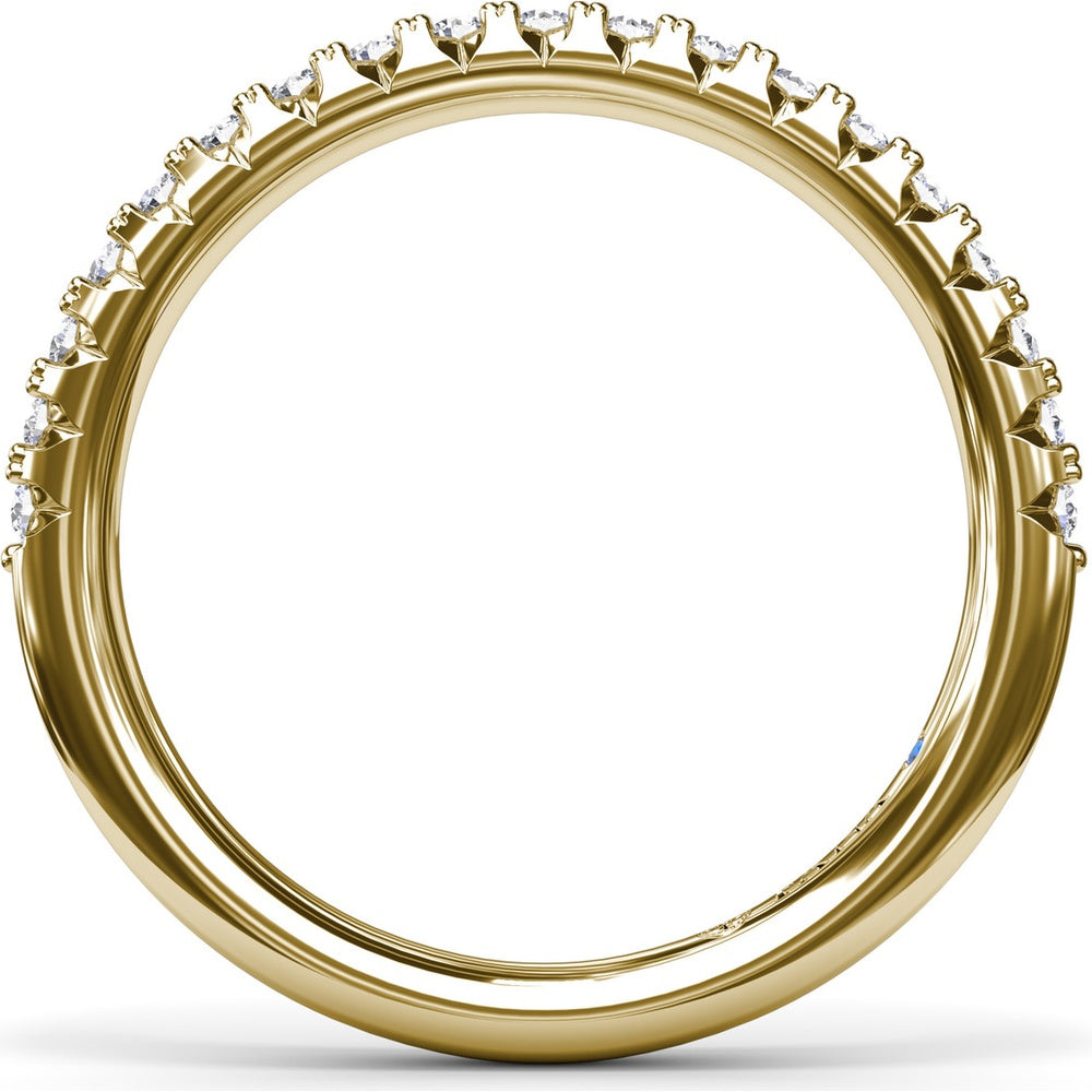 Diamond Wedding Band with Shared-Prong Round Diamonds by Fana - 0.30 Carat Total Diamond Weight