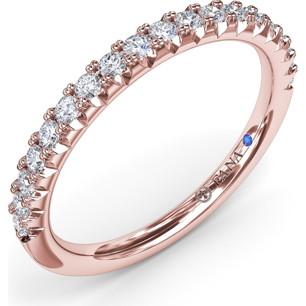 Diamond Wedding Band with Shared-Prong Round Diamonds by Fana - 0.30 Carat Total Diamond Weight